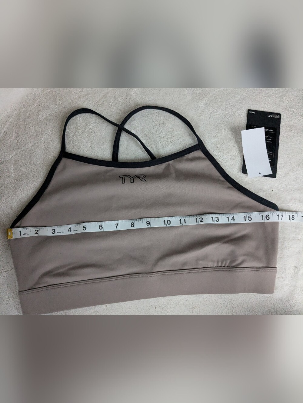 NWT TYR Joule Elite High Neck Sports Bra Cinder Cross Back Sz XL - Picture 12 of 13